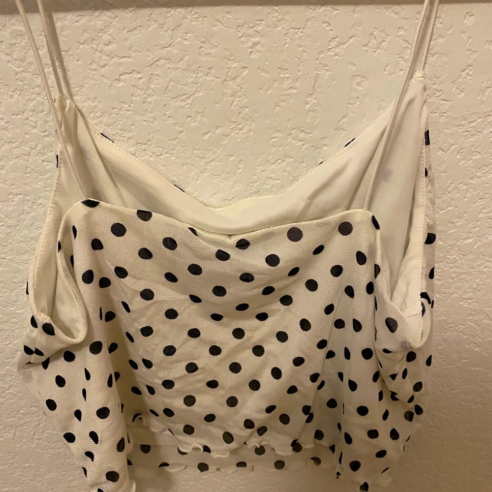 polkadot crop top